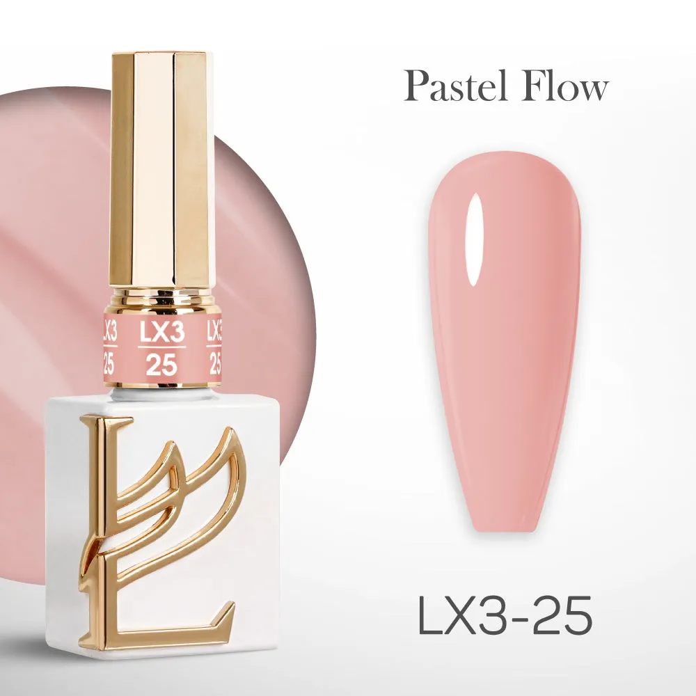 LAVIS LX3 - Set 36 Colors - Gel Polish 0.5 oz - Pastel Flow Collection
