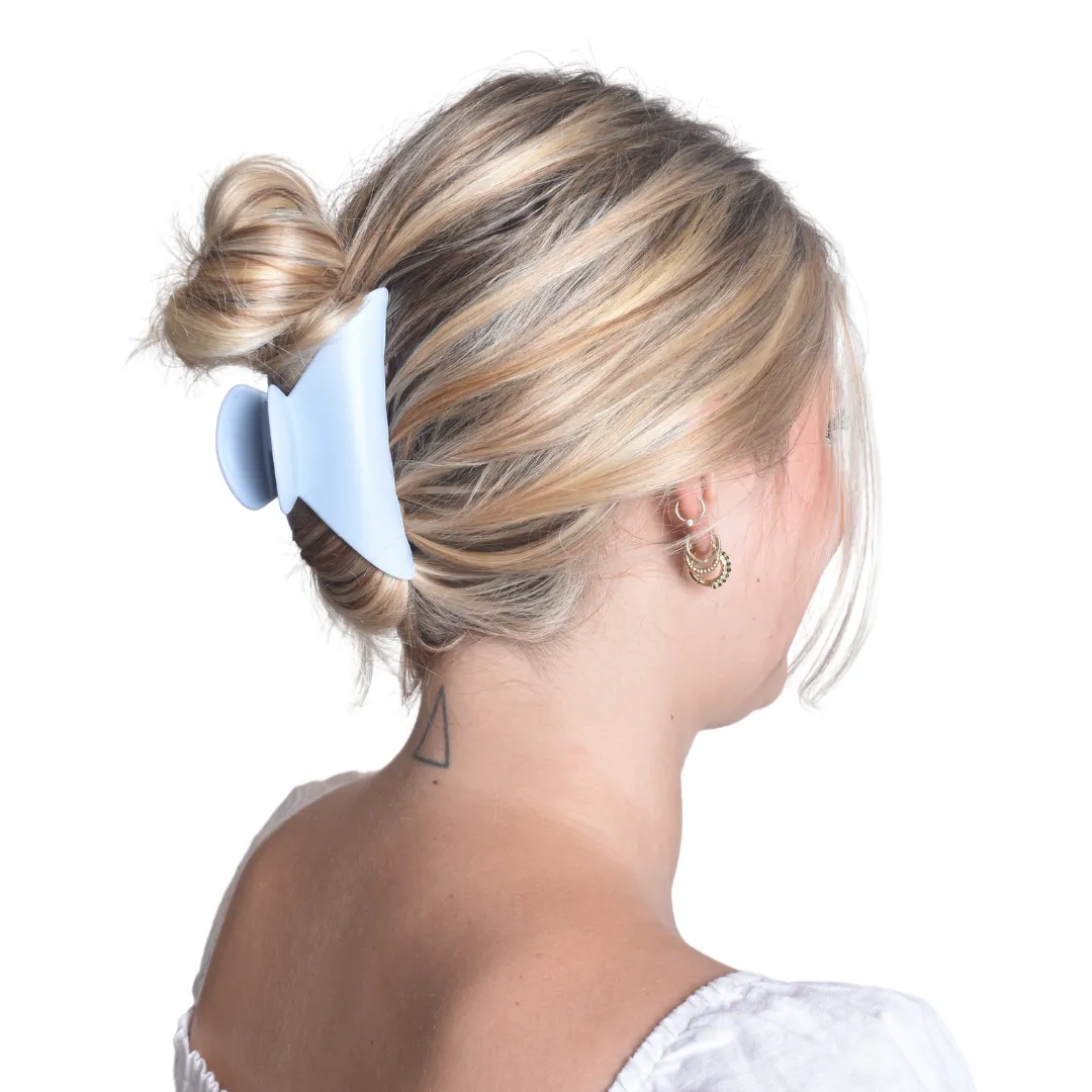 Leisure Collection 9cm Matte Jaw Clip - Sky Blue
