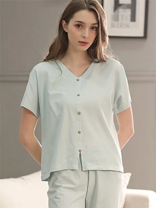 Leisure Plain Oversized Pajamas