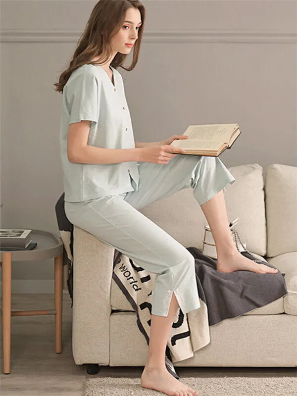 Leisure Plain Oversized Pajamas
