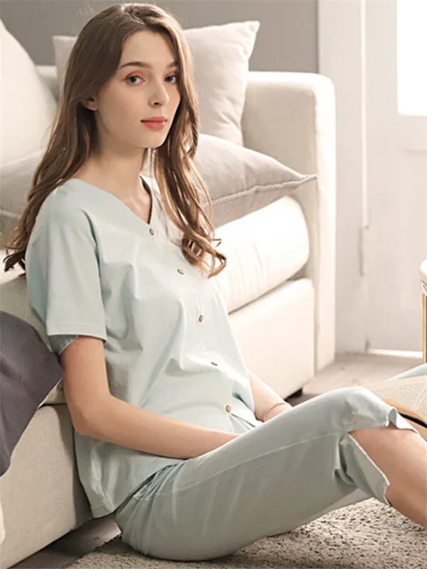 Leisure Plain Oversized Pajamas