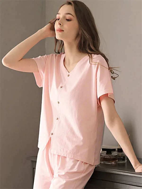 Leisure Plain Oversized Pajamas