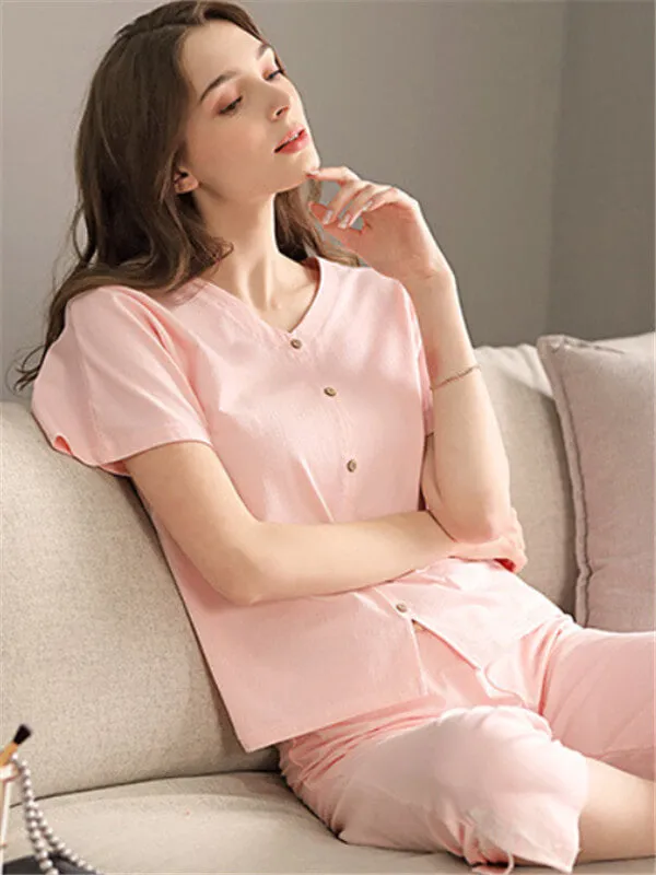 Leisure Plain Oversized Pajamas