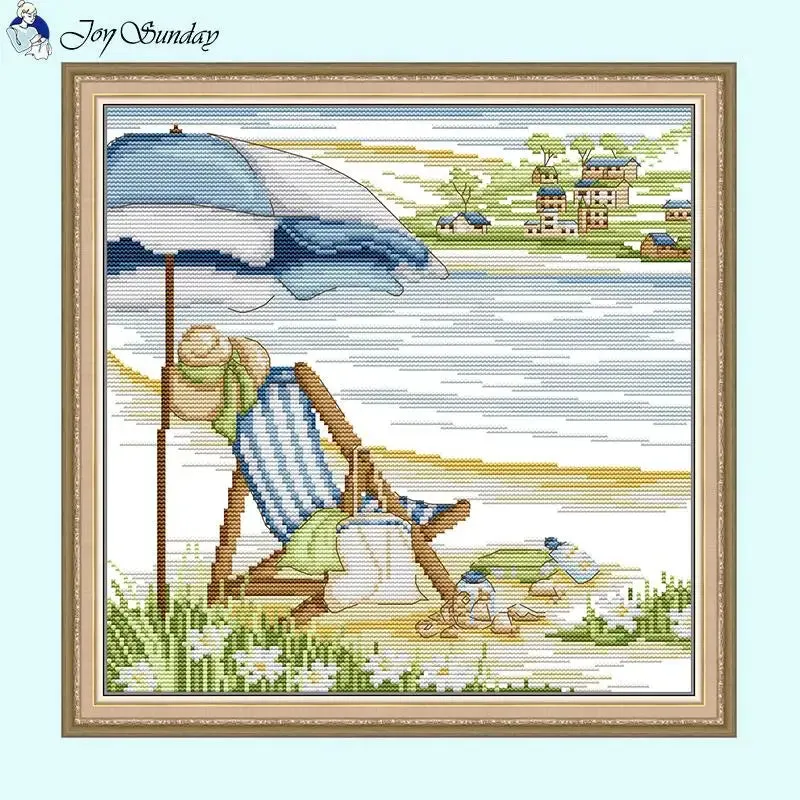 Leisure Time Landscape - Cross Stitch Kit