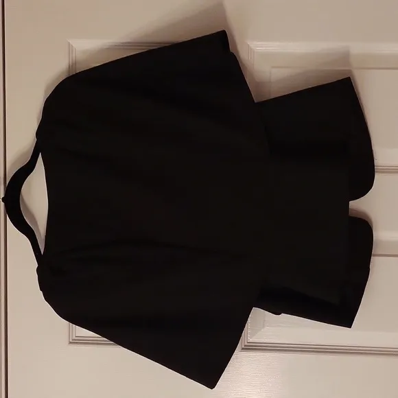 Leon Max Black Cape-Sleeve Wool Jacket sz0