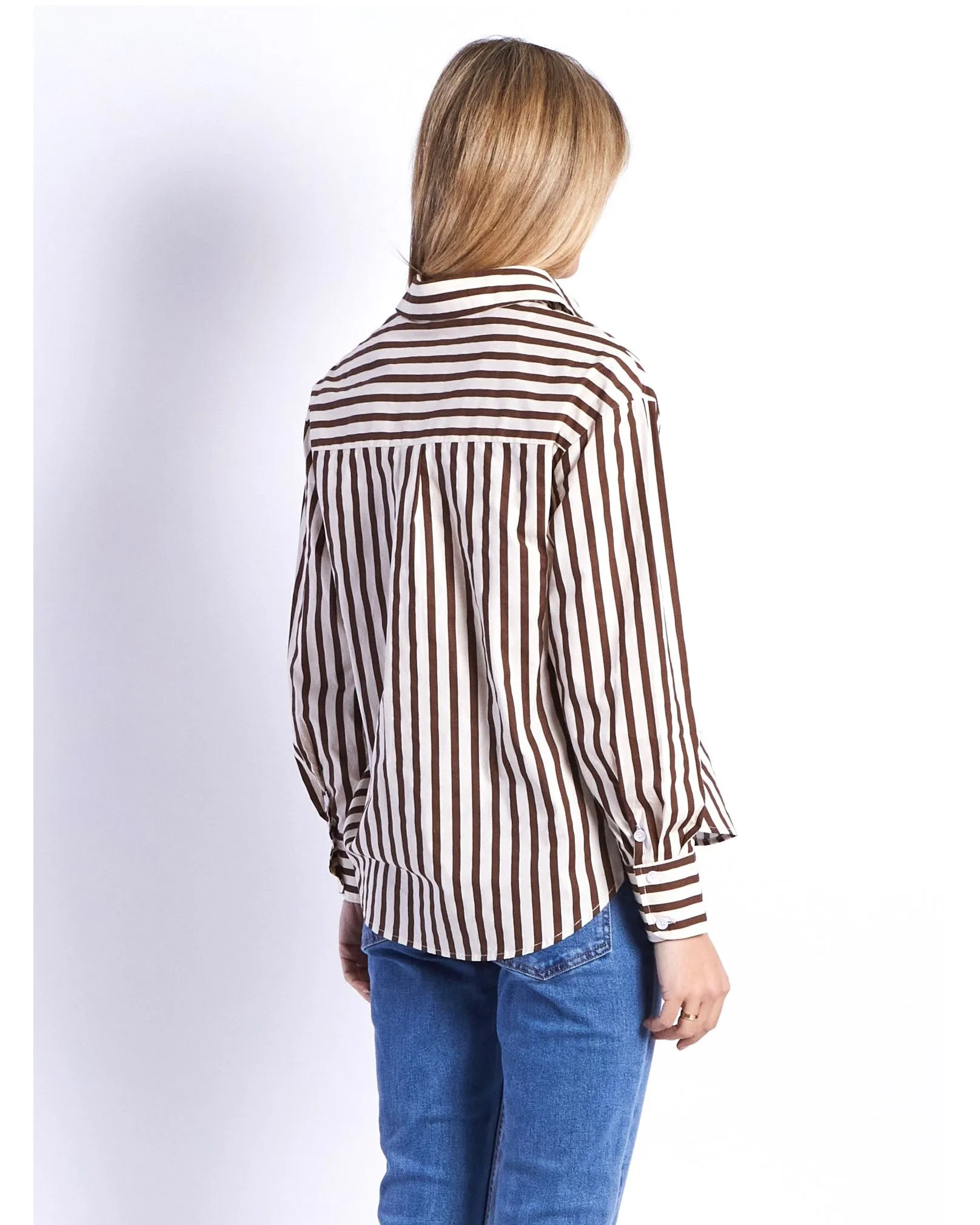Leoni Ralph Shirt - Chocolate Stripe