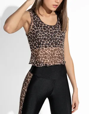 LEOPARD TULL TOP