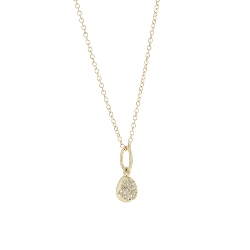 Lisa Ziff <br> Petal Pave Pendant Necklace