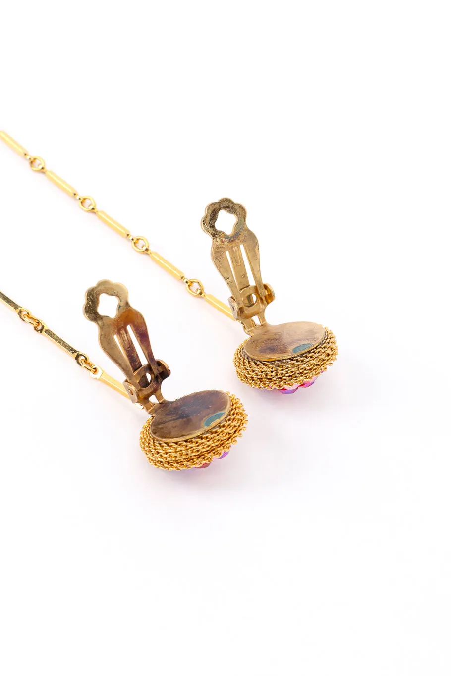 Long Crystal Teardrop Earrings