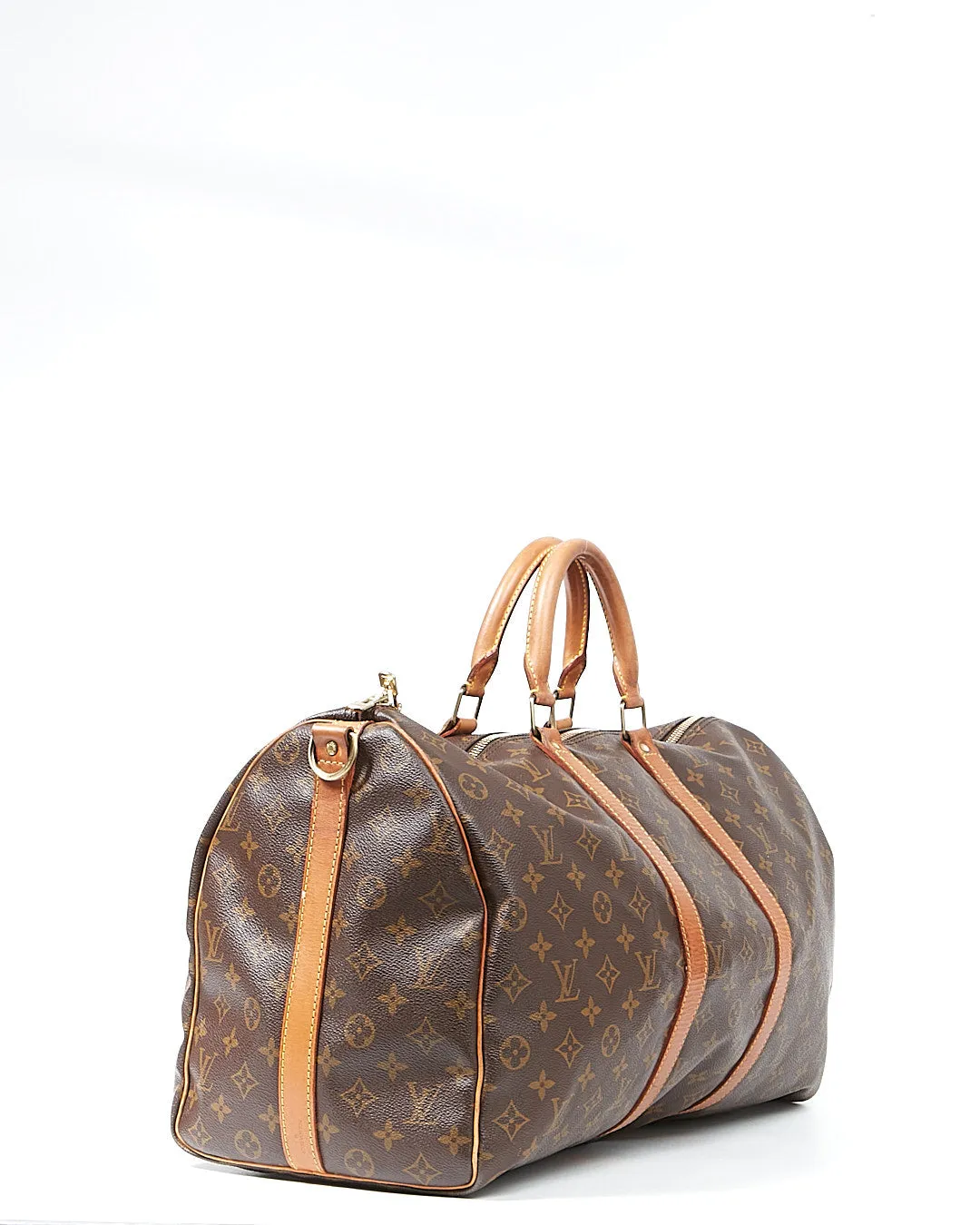 Louis Vuitton Monogram Canvas Keepall 50 Bandoulière Travel Bag