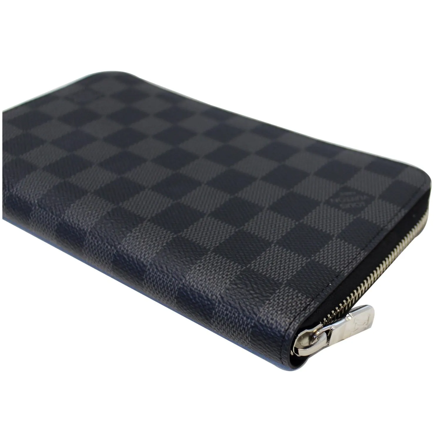 LOUIS VUITTON Zippy Organizer Damier Graphite Wallet Black