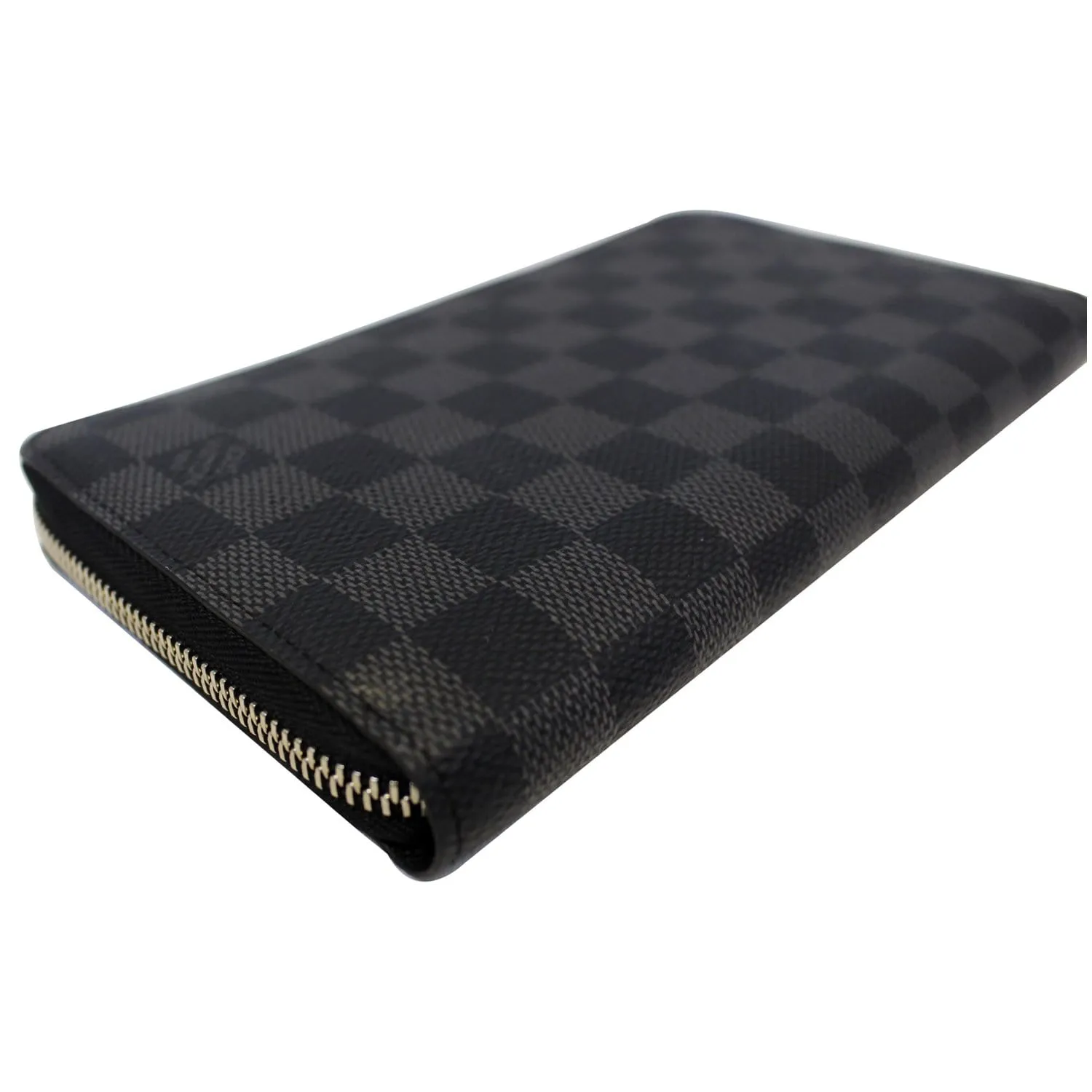 LOUIS VUITTON Zippy Organizer Damier Graphite Wallet Black