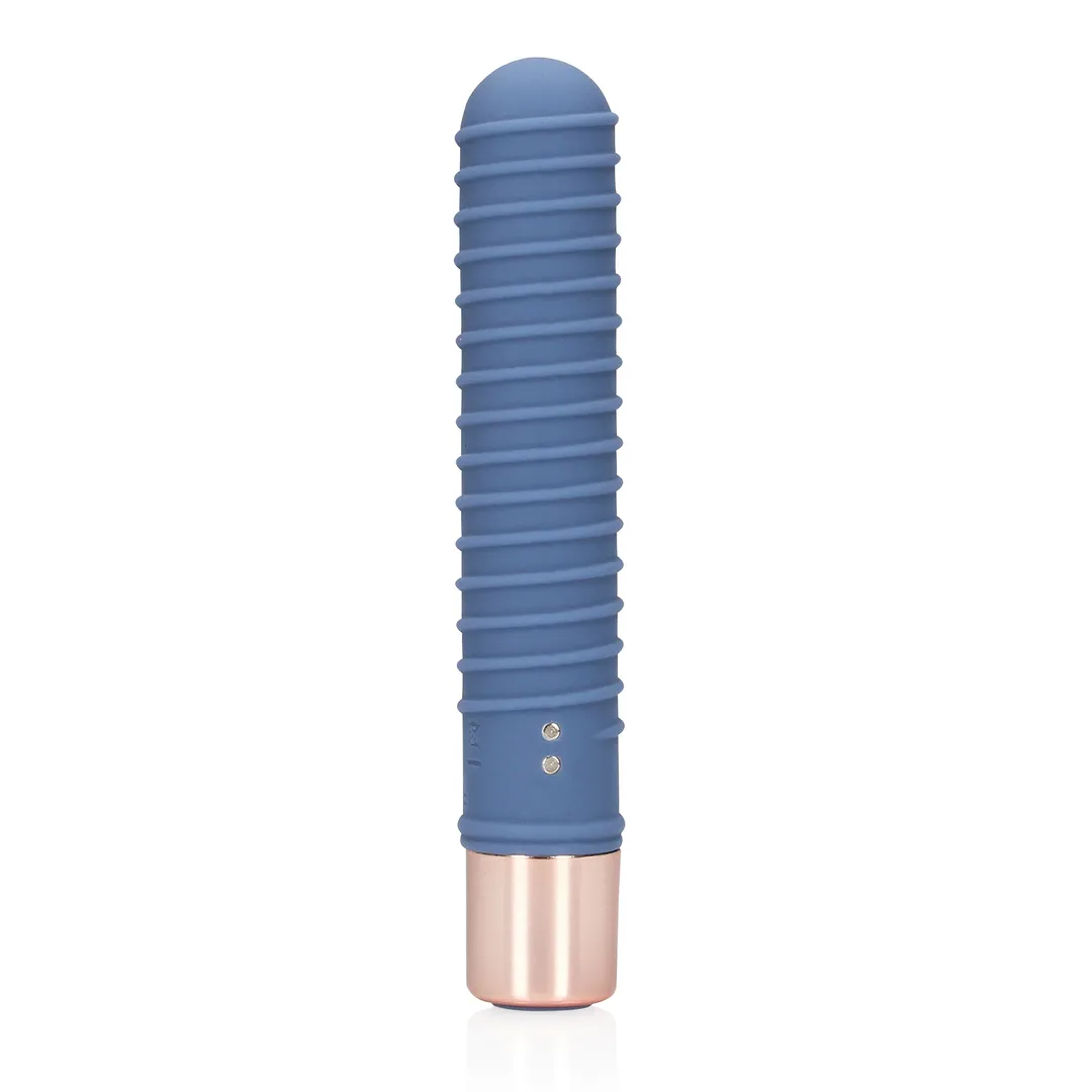 Loveline Ribbed Mini Vibromasseur Blue Horizon 14 cm