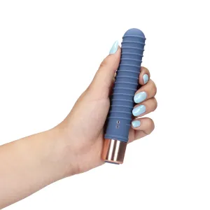 Loveline Ribbed Mini Vibromasseur Blue Horizon 14 cm