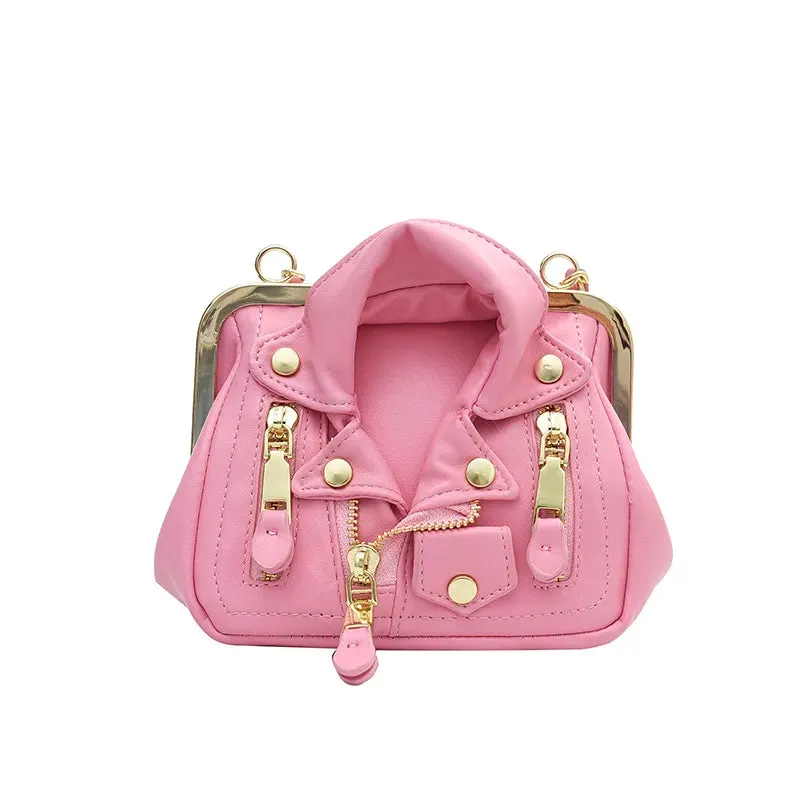 Luxury Women's Bag Leather Rivet Clip Crossbody Bag and Purses Fashion Clothes Shape Lady Shoulder Bags Designer Handbag