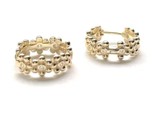 Marla Flower Hoops