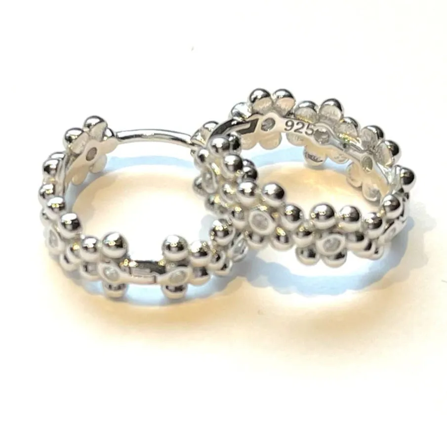 Marla Flower Hoops