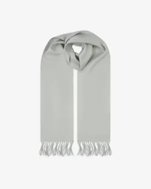 Men's Silk Aviator Scarf - Silver