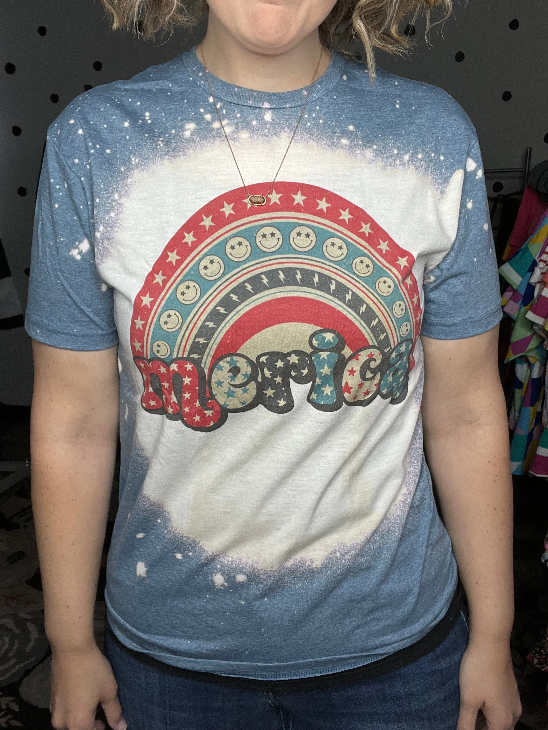 Merica Rainbow Smiley