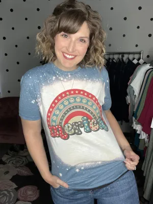Merica Rainbow Smiley
