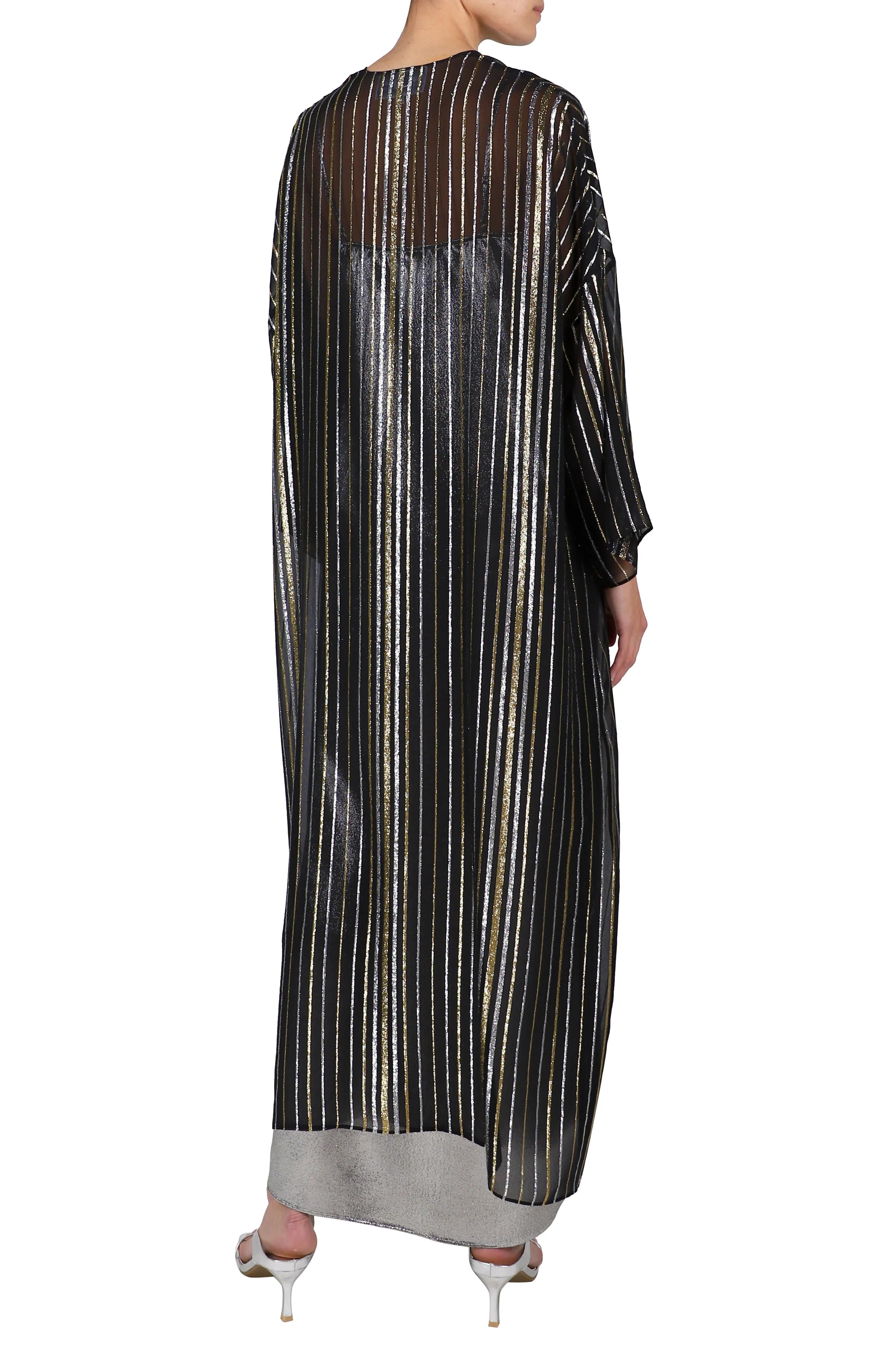 Metallic Stripe Cover Up