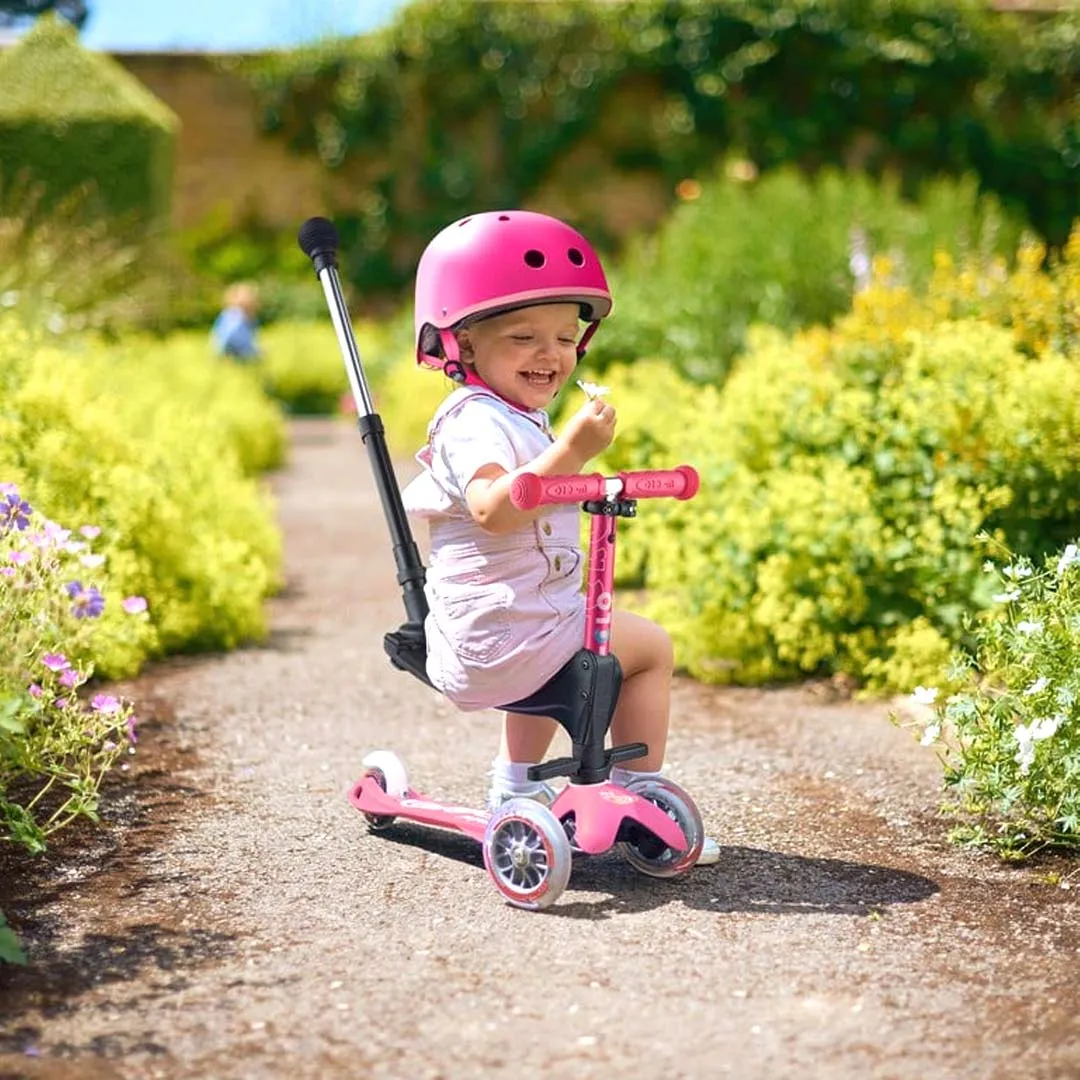 Micro Scooter 3in1 Deluxe Plus Scooter (with Push Handle) - Pink
