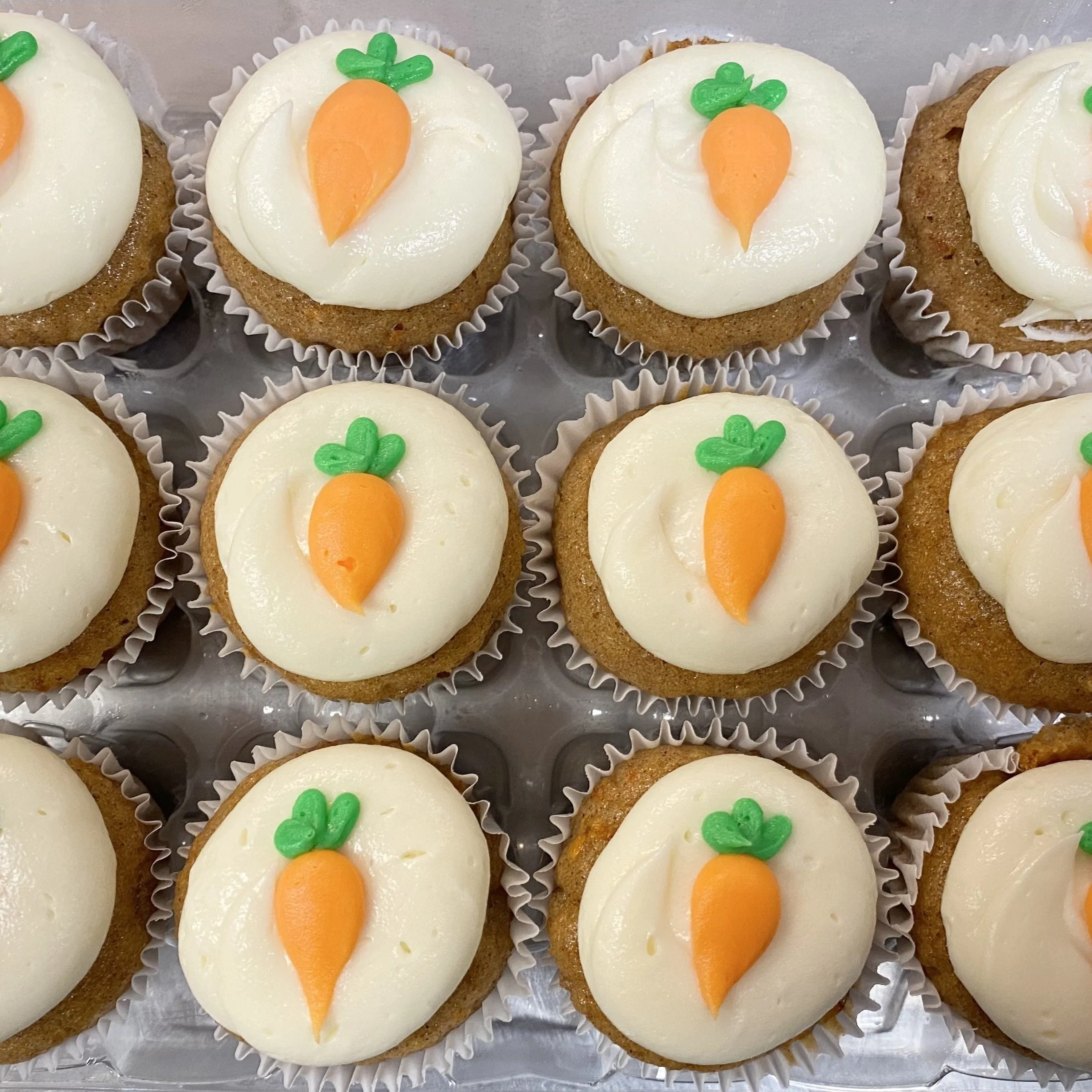 Mini Carrot Cupcakes Dozen