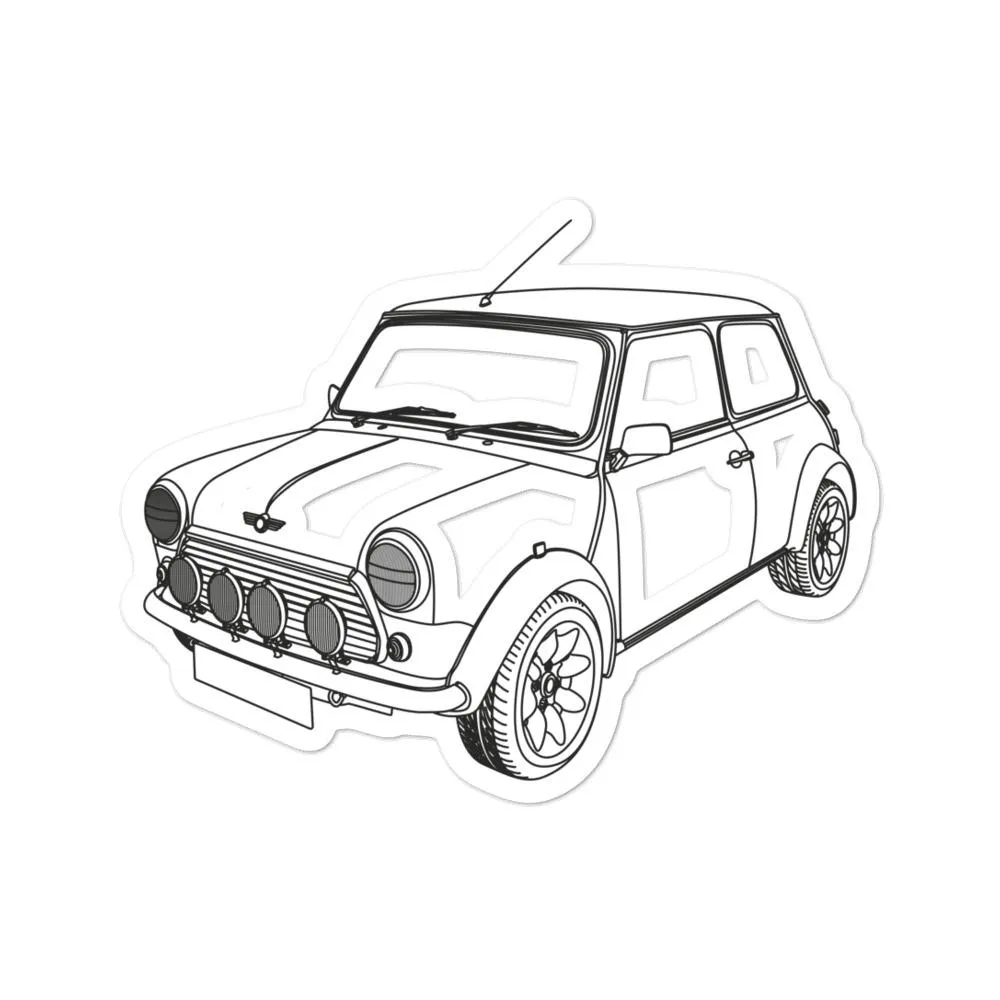 MINI MKI FTQ Silhouette Sticker