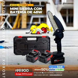 .Mini motosierra porattil con bateria de 48w