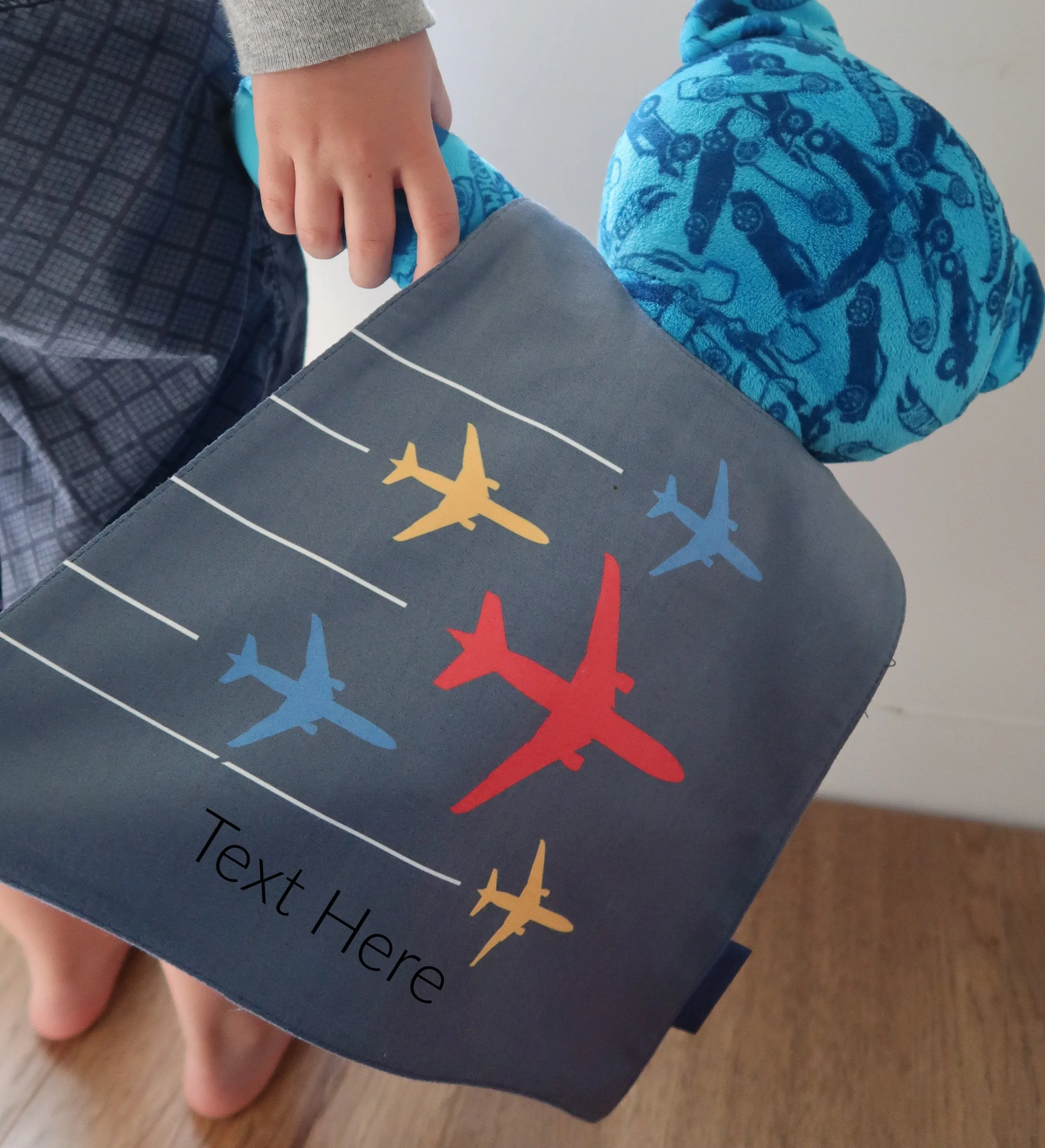 Mini Sky Of Airplanes on Blue