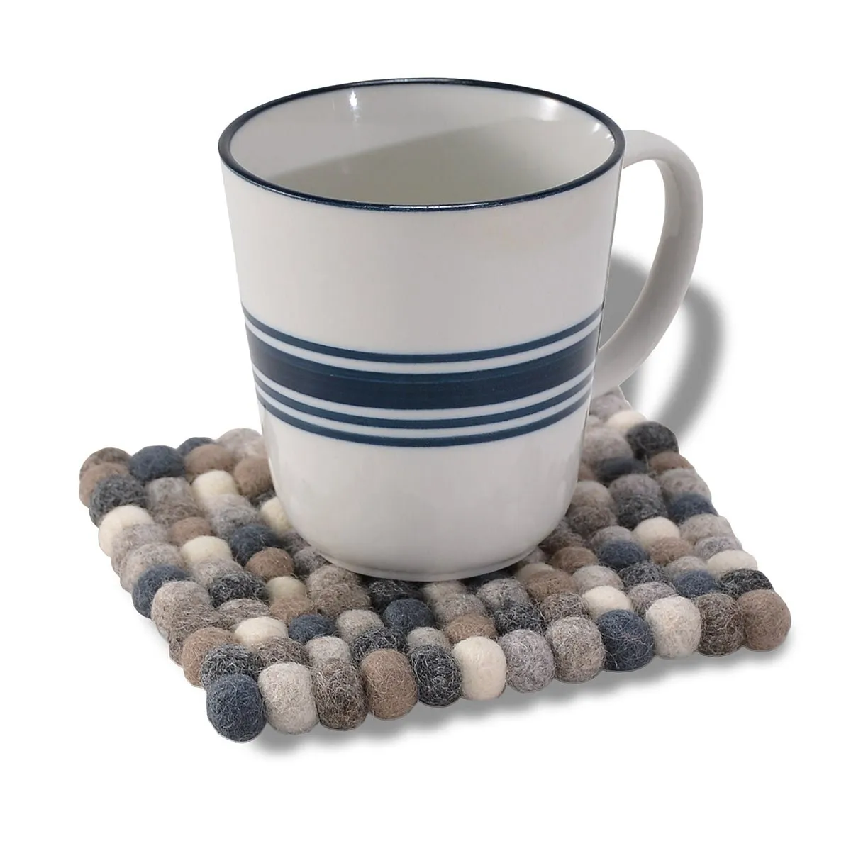 Mini Square Ball Mat- Natural