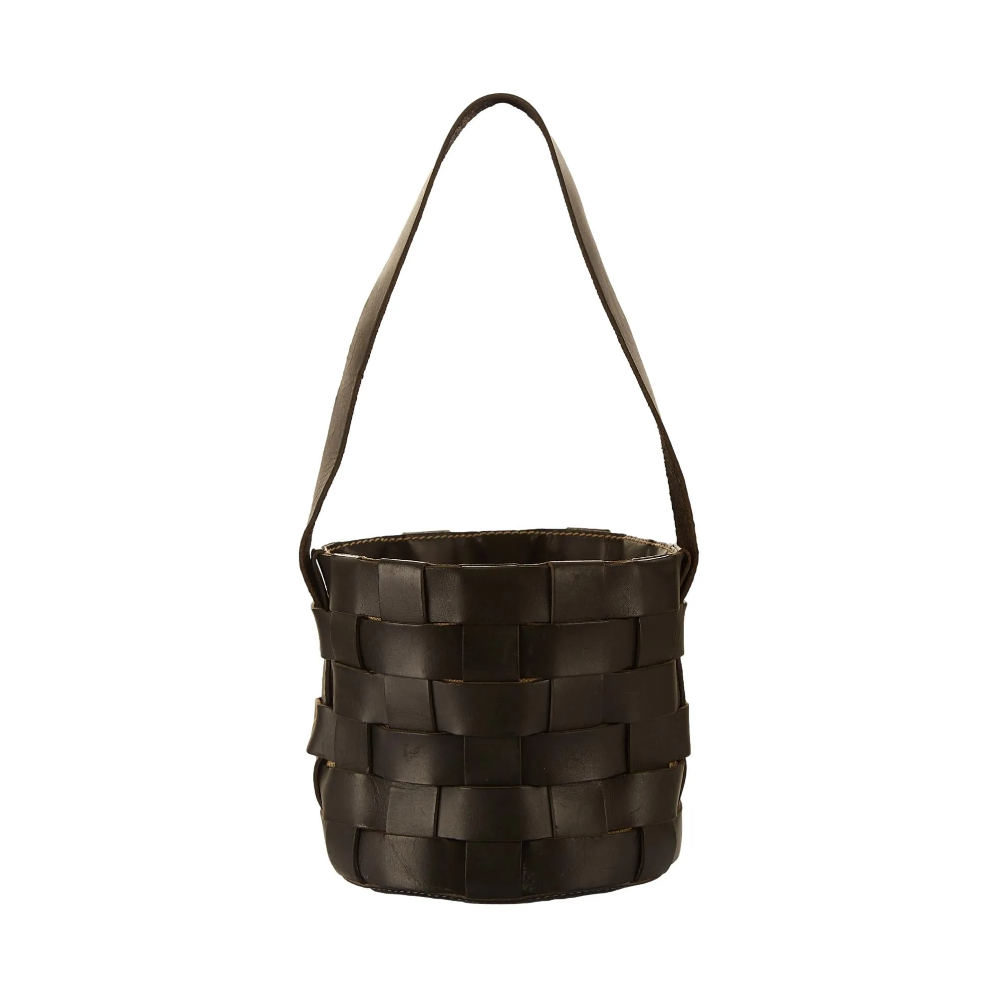 Miu Miu Black Woven Basket Bag