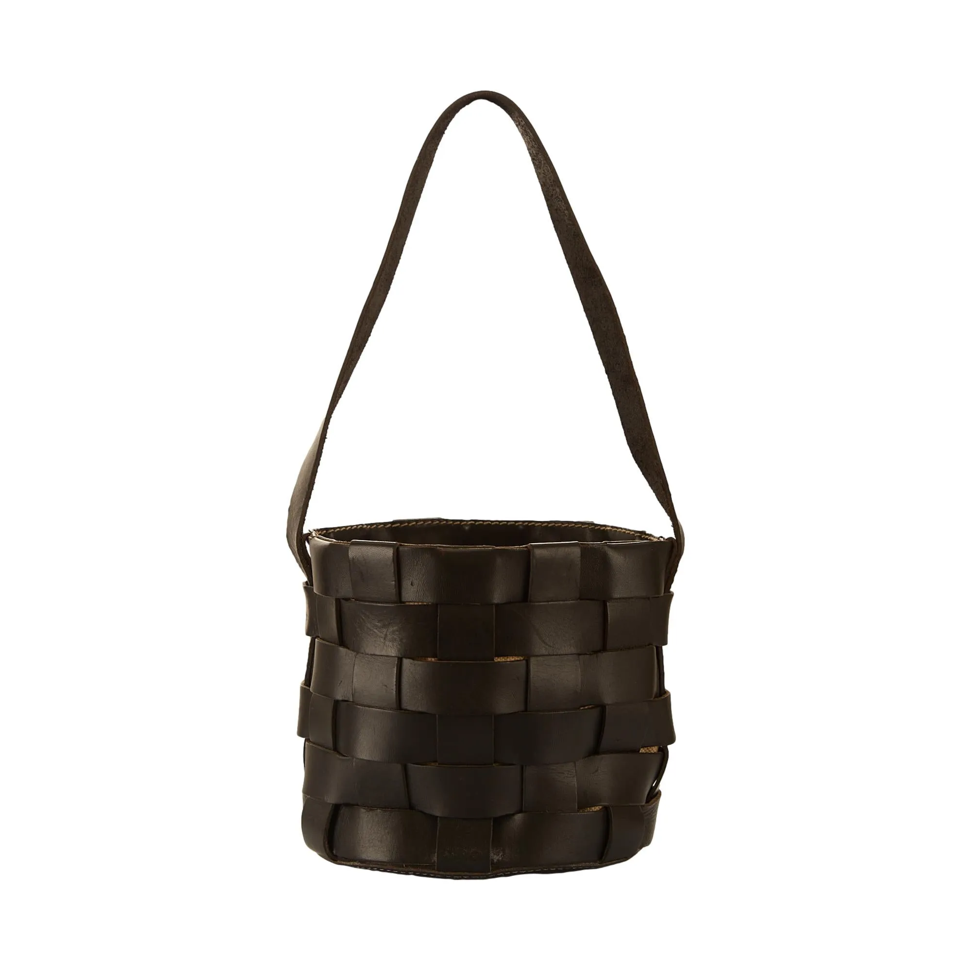 Miu Miu Black Woven Basket Bag