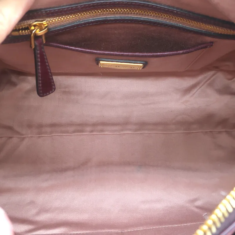 Miu Miu Colorblock Boston Bag Red & Burgundy Leather Medium Crossbody