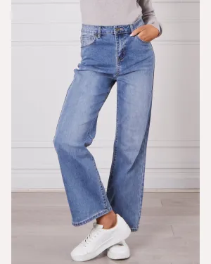 Monaco Jeans Demi Wide Leg Jean - Blue Wash