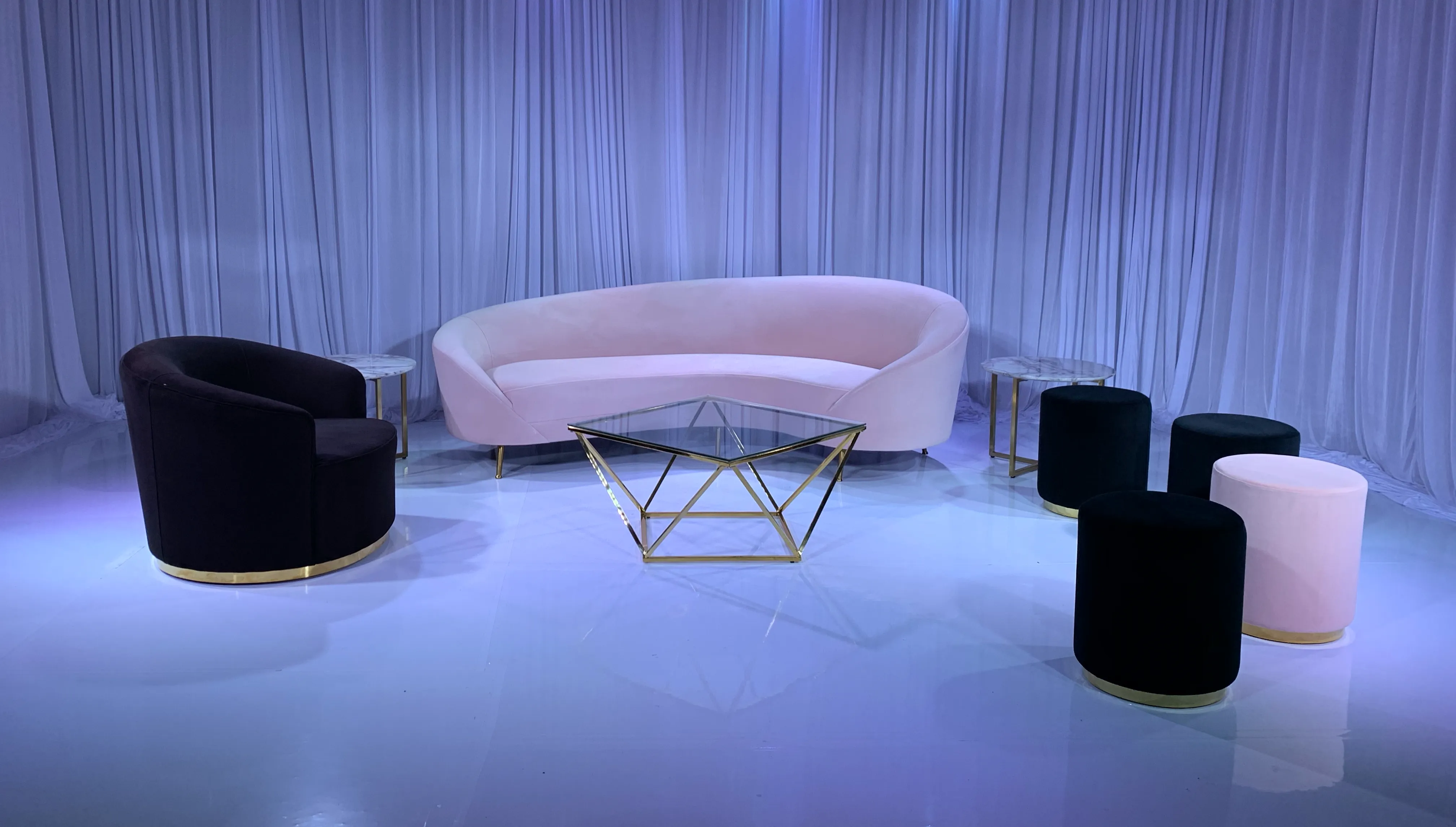 MONACO SOFA GROUPING 3 - BLUSH
