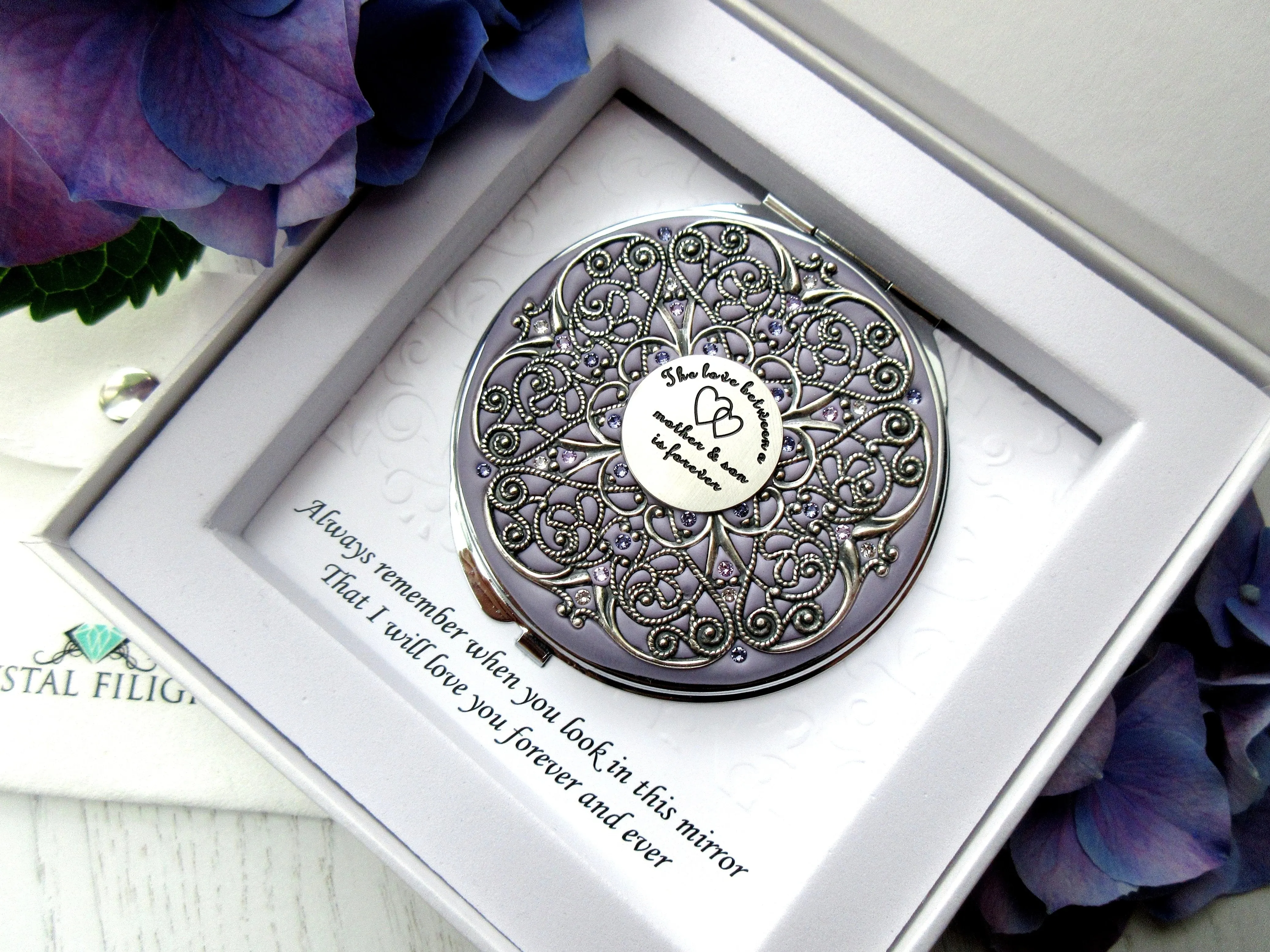 Mother and Son Extra Large Compact Mirror