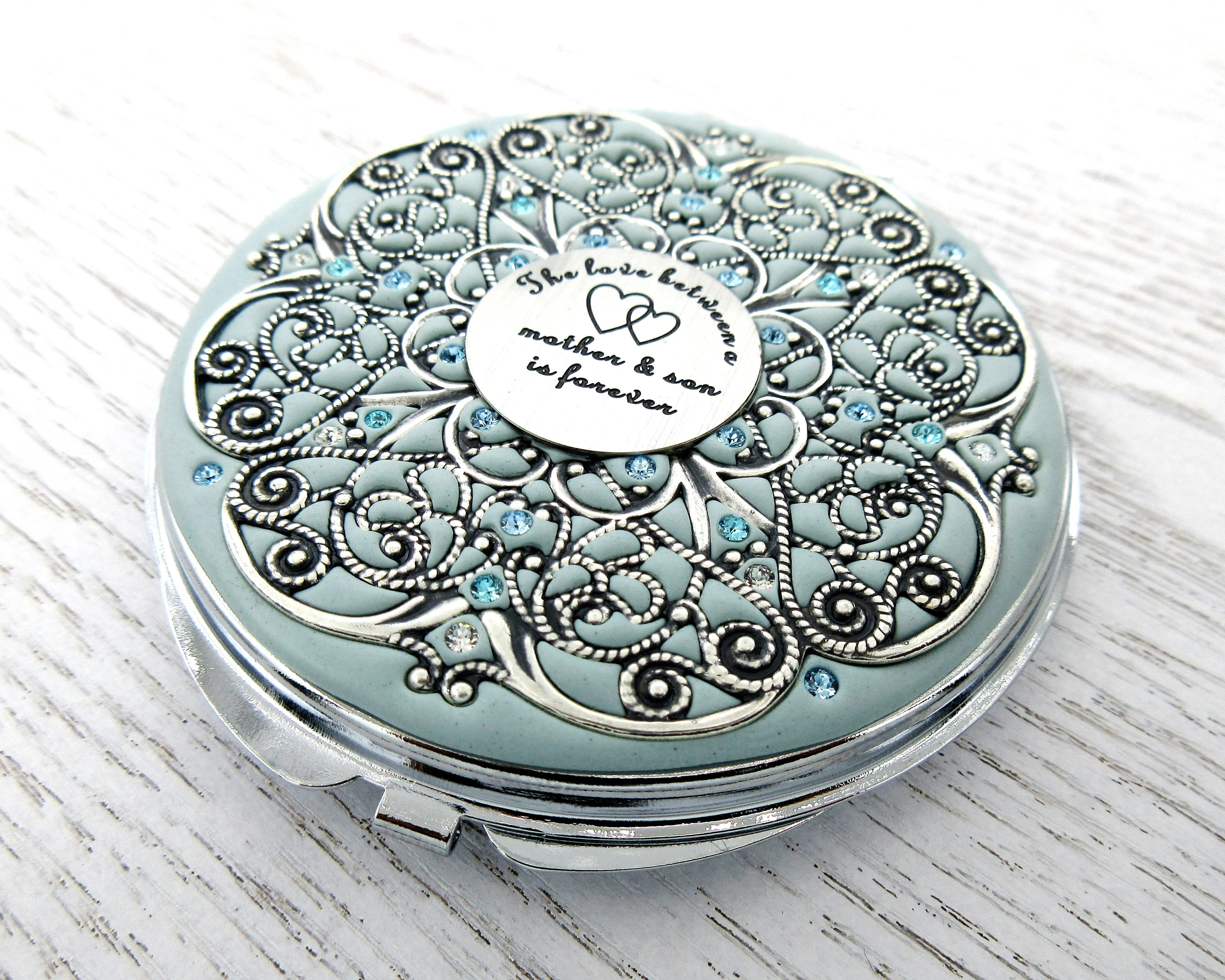 Mother and Son Extra Large Compact Mirror