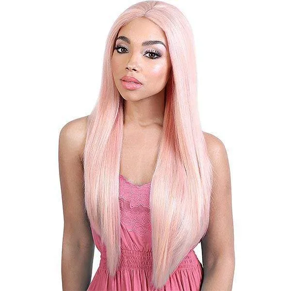 Motown Tress Let's Lace Deep Part Synthetic Swiss Lace Front Wig - LDP NEON
