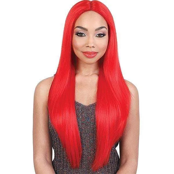 Motown Tress Let's Lace Deep Part Synthetic Swiss Lace Front Wig - LDP NEON