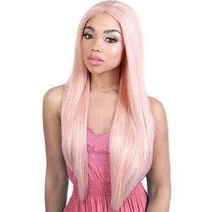 Motown Tress Let's Lace Deep Part Synthetic Swiss Lace Front Wig - LDP NEON