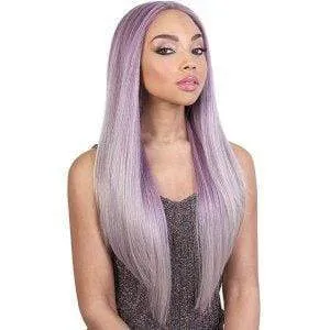 Motown Tress Let's Lace Deep Part Synthetic Swiss Lace Front Wig - LDP NEON