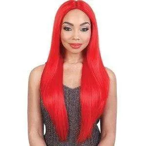 Motown Tress Let's Lace Deep Part Synthetic Swiss Lace Front Wig - LDP NEON