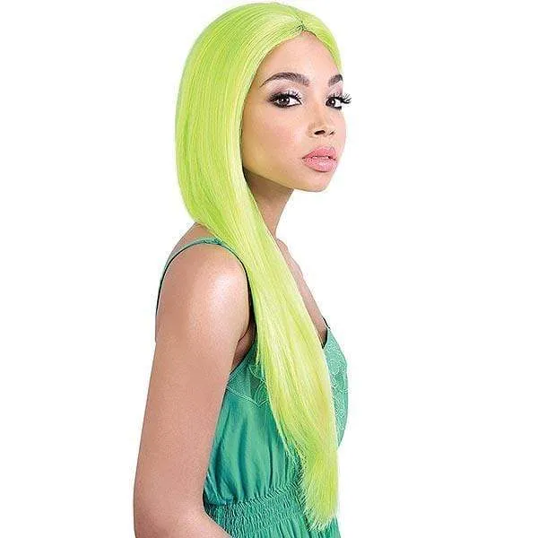 Motown Tress Let's Lace Deep Part Synthetic Swiss Lace Front Wig - LDP NEON