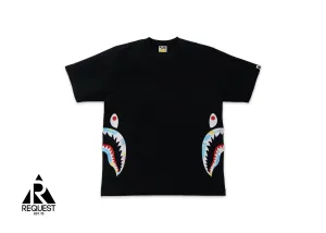 Multi Camo Side Shark Relaxed Tee “Black”