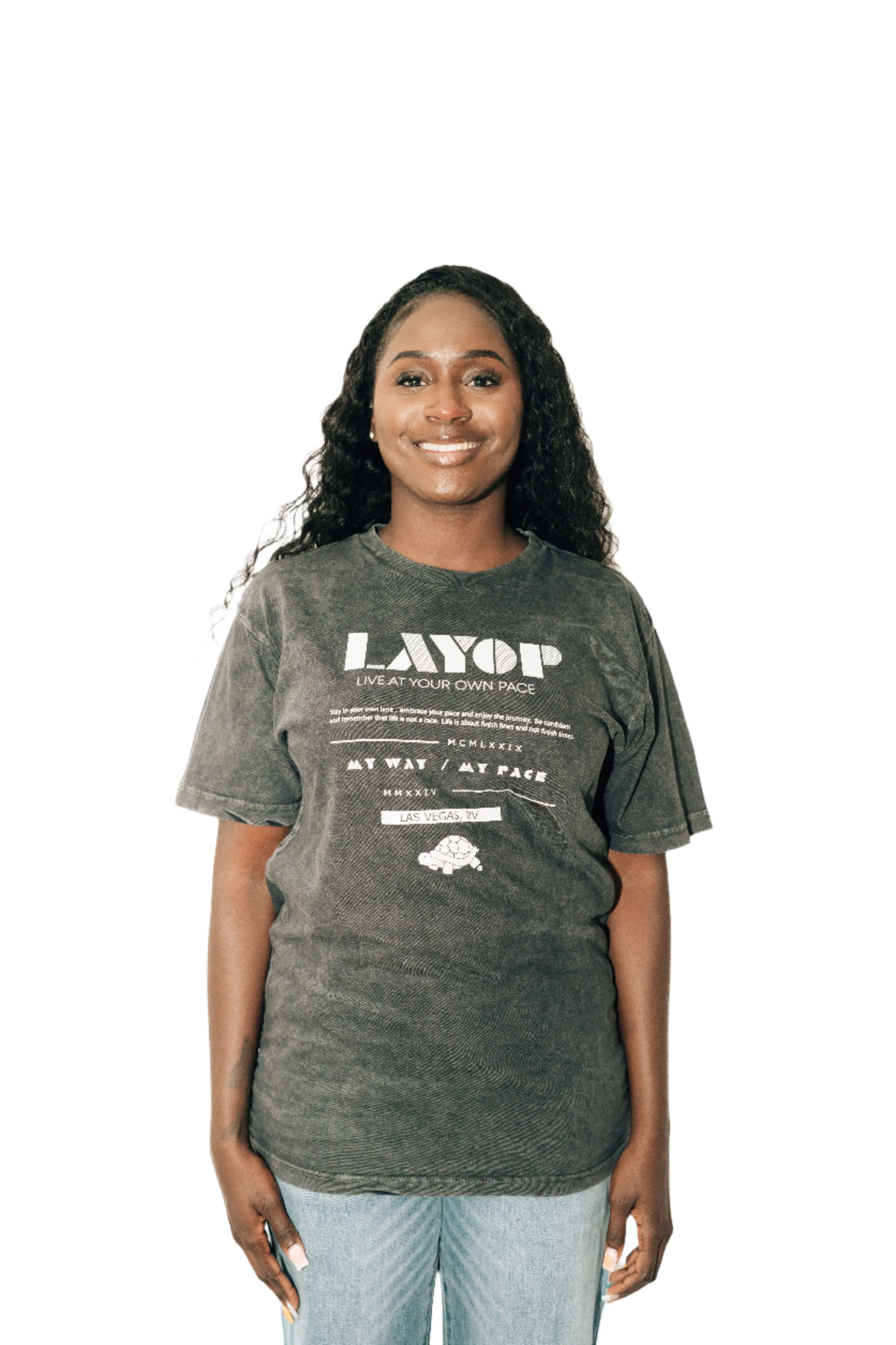 MY WAY MY PACE VINTAGE TEE [Vintage Black]