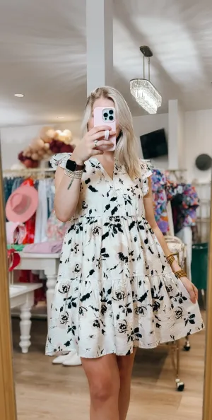 Natural Floral Dress