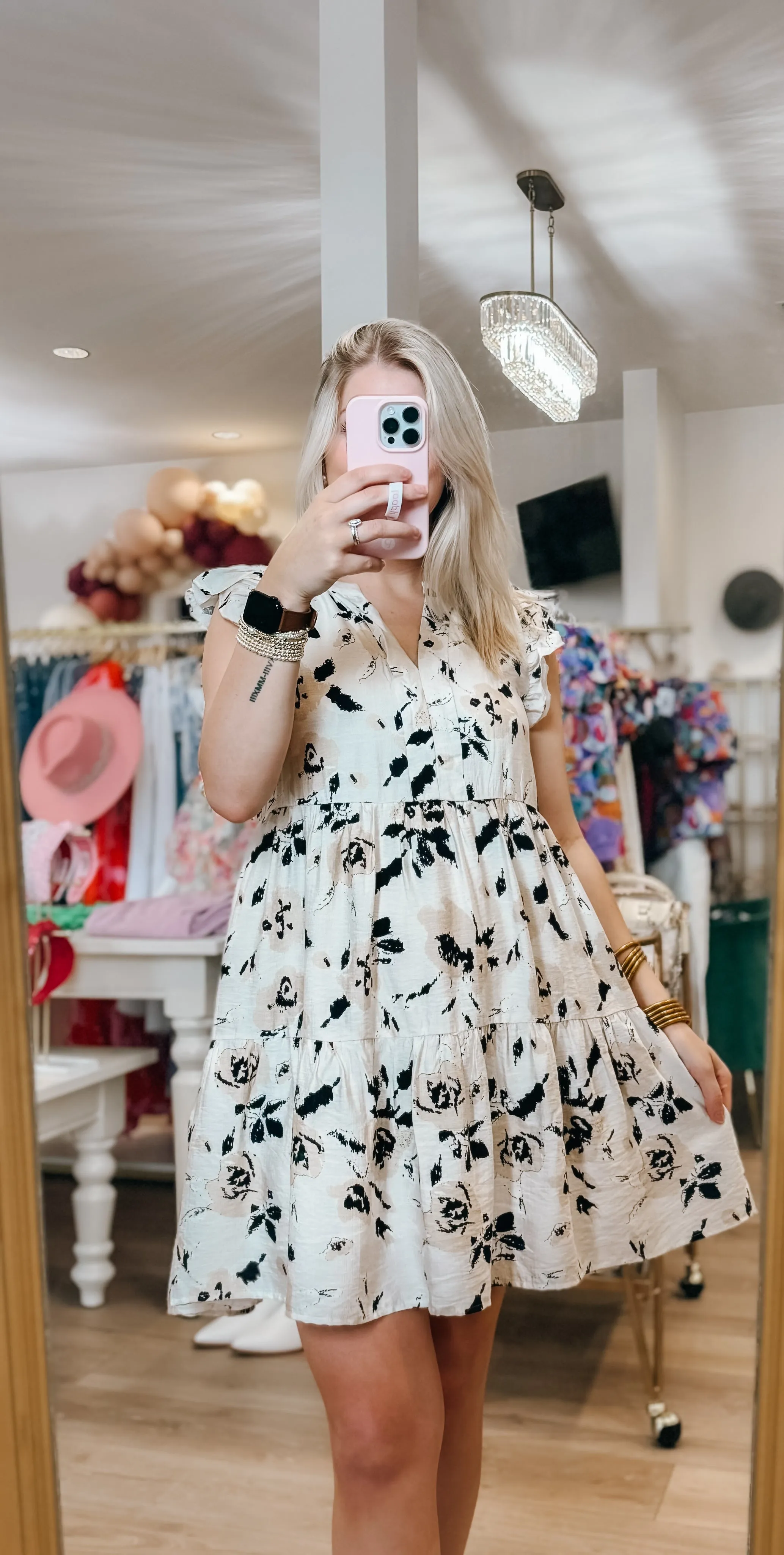 Natural Floral Dress
