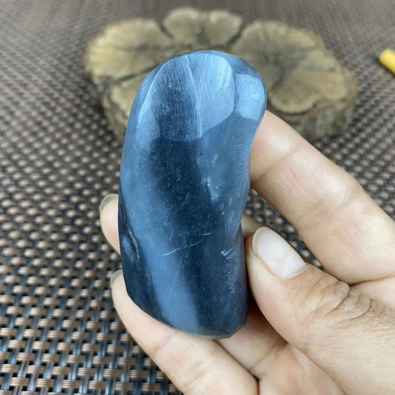 Natural Hetian Jade Rough Nephrite Raw (75g,6.7X2.9X1.7cm)