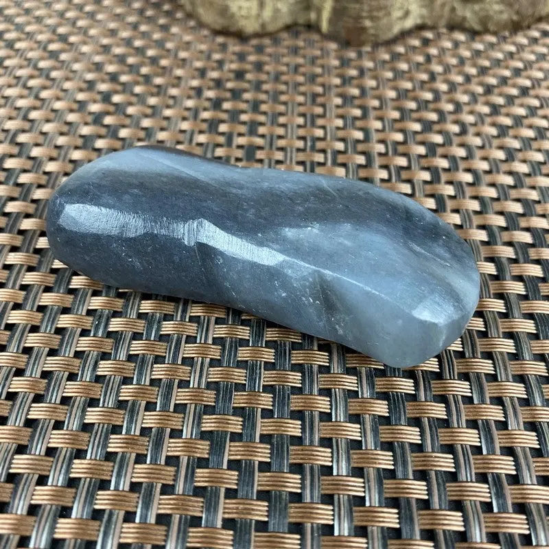 Natural Hetian Jade Rough Nephrite Raw (75g,6.7X2.9X1.7cm)